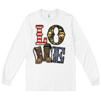 White loce army Long Sleeve Tee - CowhideDigitalArt