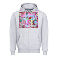 Heather Grey school nurse tumbler Zipper Hoodie - BundleAndBundleShop