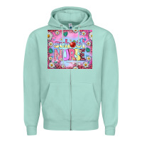 Seafoam school nurse tumbler Zipper Hoodie - BundleAndBundleShop