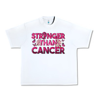 White Stronger Than Cancer Urban Heavy Tee - texasbilliewilder