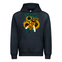 Navy Leopard Sunflower Western Mama Bee Urban Hoodie - Bettercallsaul