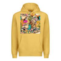 Antique Gold western cowgirl coffee cup with cowhide seamless pattern bbs Premium Hoodie - BundleAndBundleShop