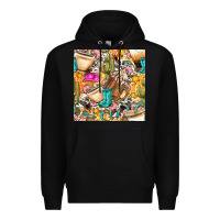 Black western cowgirl coffee cup with cowhide seamless pattern bbs Premium Hoodie - BundleAndBundleShop