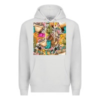 Dove Grey western cowgirl coffee cup with cowhide seamless pattern bbs Premium Hoodie - BundleAndBundleShop