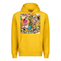 Lemon western cowgirl coffee cup with cowhide seamless pattern bbs Premium Hoodie - BundleAndBundleShop