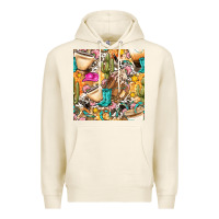 Tofu western cowgirl coffee cup with cowhide seamless pattern bbs Premium Hoodie - BundleAndBundleShop