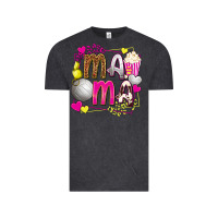 Vintage Black mama volleyball with popcorn Vintage Tee - texasbilliewilder