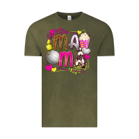 Vintage Olive mama volleyball with popcorn Vintage Tee - texasbilliewilder
