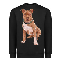 Black Brown Pitbull Heavyweight Sweatshirt - RanaPortraitStore