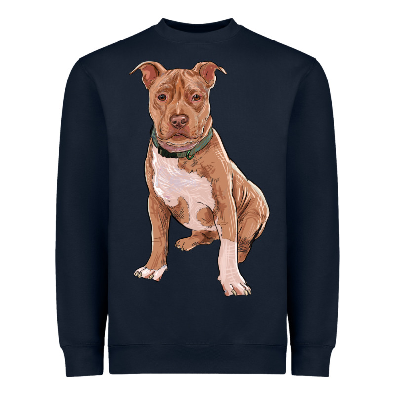 Brown Pitbull Heavyweight Sweatshirt by RanaPortraitStore | Teevron