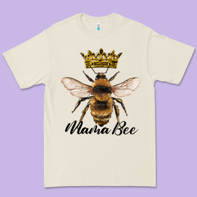 Mama Bee With Crown Premium Tee Designed By Artiststas