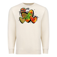 Sandshell juneteenth hearts Premium Sweatshirt - MaliasSmallBusiness