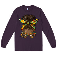 Plum afro bun Long Sleeve Tee - HRA Design Shop