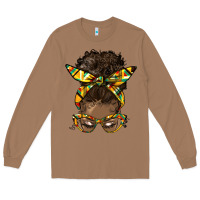 Toasted Coconut afro bun Long Sleeve Tee - HRA Design Shop