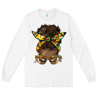 White afro bun Long Sleeve Tee - HRA Design Shop