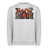 Heather Grey barn mom Heavyweight Sweatshirt - Zillion Design Studio