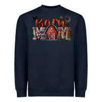 Navy barn mom Heavyweight Sweatshirt - Zillion Design Studio