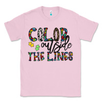 Bubblegum Pink color outside the lines Classic Tee - CowhideDigitalArt