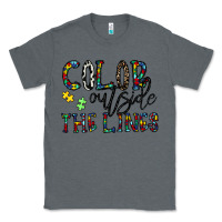 Charcoal Heather color outside the lines Classic Tee - CowhideDigitalArt