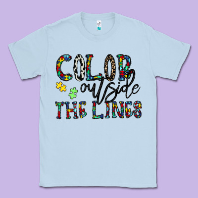 Color Outside The Lines Classic Tee Designed By Cowhidedigitalart