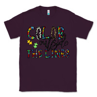 Plum color outside the lines Classic Tee - CowhideDigitalArt