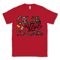 Red color outside the lines Classic Tee - CowhideDigitalArt