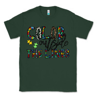 Sports Green color outside the lines Classic Tee - CowhideDigitalArt