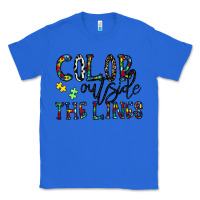 True Royal color outside the lines Classic Tee - CowhideDigitalArt