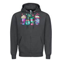 Smoke turtle coffee cups Zipper Hoodie - Jasminsmagicworld