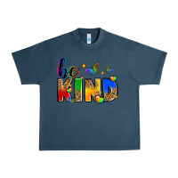 Midnight Navy be kind Urban Heavy Tee - Zillion Design Studio