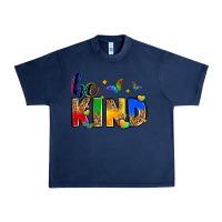 Navy be kind Urban Heavy Tee - Zillion Design Studio