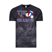 Cloud Black tis' the season volleyball Vintage Tee - Zillion Design Studio