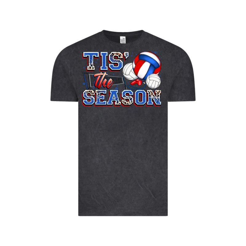 Tis' The Season Volleyball Vintage Tee by Zillion Design Studio | Teevron