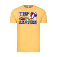 Vintage Mustard tis' the season volleyball Vintage Tee - Zillion Design Studio