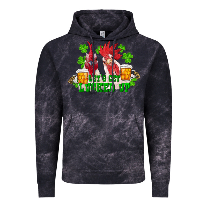 St. Patrick's Day Roosters Let's Get Lucked Up Vintage Hoodie by RanaPortraitStore | Teevron