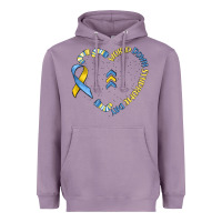 Lavender world down syndrome day Heavyweight Hoodie - MaliasSmallBusiness