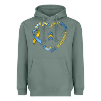 Sage world down syndrome day Heavyweight Hoodie - MaliasSmallBusiness