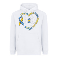 White world down syndrome day Heavyweight Hoodie - MaliasSmallBusiness