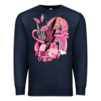 Navy pink vibes Premium Sweatshirt - MaliasSmallBusiness