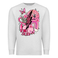 Oatmeal Heather pink vibes Premium Sweatshirt - MaliasSmallBusiness