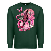 Sports Green pink vibes Premium Sweatshirt - MaliasSmallBusiness