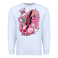 White pink vibes Premium Sweatshirt - MaliasSmallBusiness
