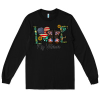 Black love my veteran Long Sleeve Tee - CowhideDigitalArt