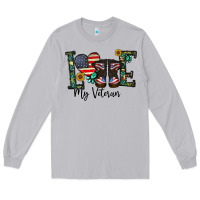 Moon Dust love my veteran Long Sleeve Tee - CowhideDigitalArt