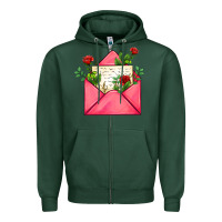Sports Green pink letter Zipper Hoodie - AdoDesignShop