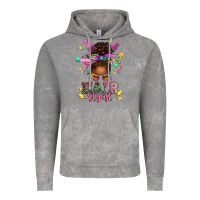 Cloud Rock hair stylist afro messy bun Vintage Hoodie - texasbilliewilder
