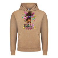 Vintage Coffee hair stylist afro messy bun Vintage Hoodie - texasbilliewilder