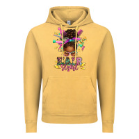 Vintage Mustard hair stylist afro messy bun Vintage Hoodie - texasbilliewilder