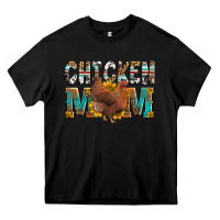 Black chicken mom Heavy Core Tee - LillyAllenDesigns
