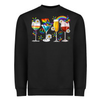 Black pride lgbtq wine cups and glasses Heavyweight Sweatshirt - texasbilliewilder